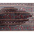 thumbnail image 4 of oneOone Viscose Chiffon Fabric Stripe|Leaves & Floral Block Print Fabric BTY 42 Inch Wide, 4 of 4