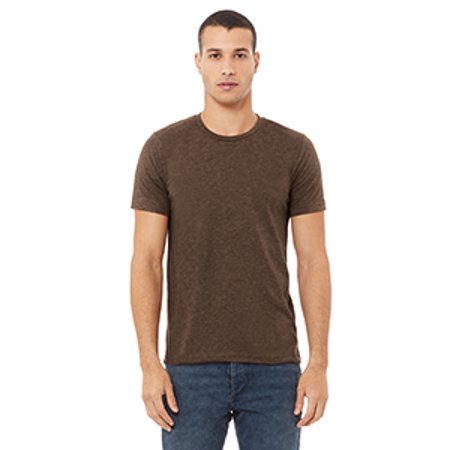 BELLA+CANVAS T-Shirt Jersey CVC pour Homme, G, Brun Chiné