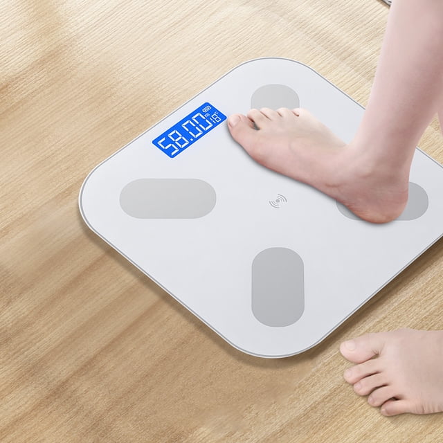 Aursykel Smart Digital Bathroom Body Weight and Percentage Scale with Bluetooth App Accurate High Precision Sensors Extra Large LED Display for Easy Reading Fitness Tracking and Customized Plans
