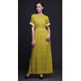 thumbnail image 4 of Bimba Robe Longue Maxi en Rayonne à Imprimé Floral de Baies Rouges et de Roses pour Femmes avec Fente Latérale - Grande, 4 of 6