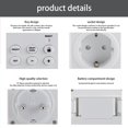 thumbnail image 3 of PC Smart Socket Thermostat Detachable Resettable Wireless ABS PC Multi-modes Child Safety Lock Button Control 16A Thermostats Backlight US Plug, 3 of 9