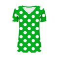 thumbnail image 5 of JDQJBZ T-Shirt à Manches Courtes pour Femmes Haut d'Été, Blouse Décontractée Ample de Mode pour Femmes Impression T-Shirt à Col en V Blouse T-Shirt Imprimé, 5 of 5
