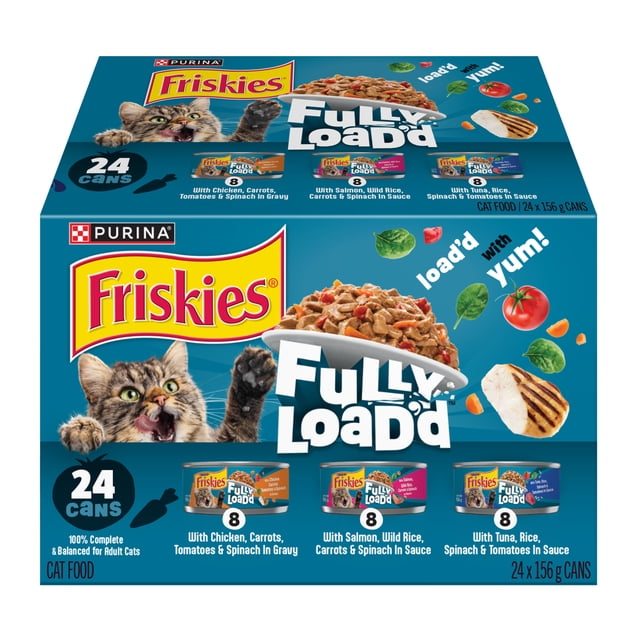Friskies Fully Load'd In Sauce Variety Pack, Wet Cat Food, 156 g x 24