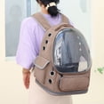 thumbnail image 3 of Pet Travel for Cats Breathable Large Capacity Backpack for Indoor Outdoor Use Transparent Cat Backpack Suitable for Hiking Camping and Mobility, 3 of 4