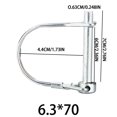 thumbnail image 2 of fastboy 8pieces Round Arch Wire Lock Pin For Secure Towing In Garden Heavy Duty Lynch Pin Trailer Hitch Lock 6.3*70, 2 of 6