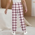 thumbnail image 4 of Cowsor Girls Graphic Print Sweatpants Athletic Drawstring Joggers Cute Track Pants with Pockets for Kids, 4 of 6