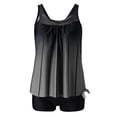 thumbnail image 5 of Weiqiqre Bikini Sets Women Plus Size Two Piece Tummy Control Bathing Suits Blouson Tankini Top with Boy Shorts, 5 of 5
