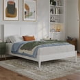 thumbnail image 1 of Berkshire Full Wood Low Profile Platform Bed in White, 1 of 13