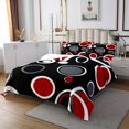 thumbnail image 3 of Erosebridal Geometry Abstract Coverlet Set King, Circle Minimalst Bedding Set, Modern Fashion Decor, 3 of 5