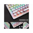 thumbnail image 3 of Mechanical Gaming Keyboard Typewriter Rainbow RGB Backlit Keyboard 104 Retro Round Keycaps Wired Mechanical Keyboard Blue Switch for Desktop Computer PC, 3 of 7