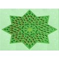 thumbnail image 1 of Ahgly Company Tapis d'Intérieur Lavables en Machine, Rectangulaires, Vert Jade, 6' x 9', 1 of 7