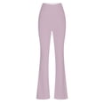thumbnail image 3 of Timegard Workout Legging for Women High Waist Slim Fitting Bell Bottom Basic Yoga Trousers Solid Color, 3 of 4