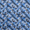 thumbnail image 1 of oneOone Silk Tabby Blue Fabric Abstract Sewing Material Print Fabric By The Yard 42 Inch Wide, 1 of 4