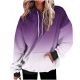 thumbnail image 1 of Besolor Oversized Sweatshirt for Women Fall Plus Size Long Sleeve Gradient Color Hoodies Baggy Clothes for Ladies, 1 of 7