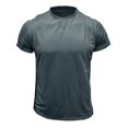 thumbnail image 1 of Penkiiy T-Shirt pour Homme à Manches Courtes, Décontracté, Mode, Col Rond, Chandail, Boutons, Blouse, L Gris Foncé, 1 of 1