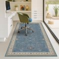 thumbnail image 3 of Washable 4x6 Small Rug for Living Room, Area Rug for Kitchen, Bedside, Large Entryway Indoor - Stain Resistant Non Slip with Rubber Backing, Unique Floral Aethestic Décor, Light Blue & Aqua, 3 of 8