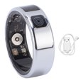 thumbnail image 2 of Smart Ring with APP Display Screen Multiple Sports Modes IP68 Water Resistant Stainless Steel 18mAh Smart Fitness Ring for Cycling Running, 2 of 7