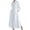 White, variant on cfhntfmh Women's Casual Dresses Long Sleeve Collared V Neck Long Maxi Dress with Pockets Lounge Formal A-Line Dress