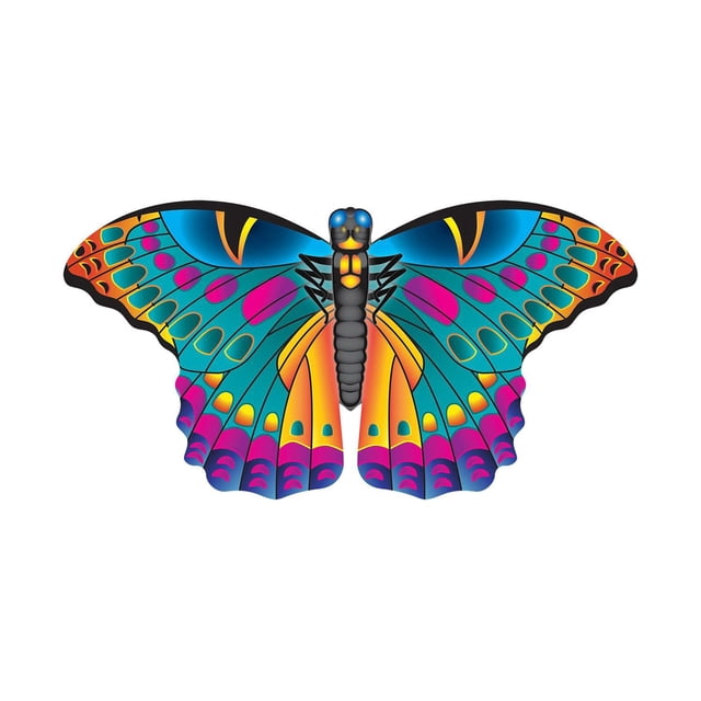 X Kites Nylon Butterfly Kite 34 Inches Wide Ready to Fly - Turquoise