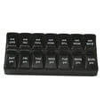 thumbnail image 2 of LSLJS Weekly Pills Organizer, Vitamin and Medicines Box, Tablet Organizer, 2 Times A Day, Easy-Open, See-Through Lids, Organize Medication By AM /PM Or Morning and Bedtime, 2 of 8