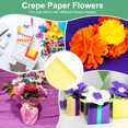 thumbnail image 4 of 20-Pack Crepe Paper, 3.3ft x 20 Inch /100 x 50cm Soft Wide Crepe Paper Streamer Sheet, Decorative Craft Streamer [Lemon Yellow], 4 of 6