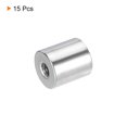 thumbnail image 3 of Unique Bargains Écrou de Raccord Rond M10 à M4 Adaptateur Filetage Convertisseur de Manchon Connecteur de Tige Tube Écrou Argent 15 Pack, 3 of 4