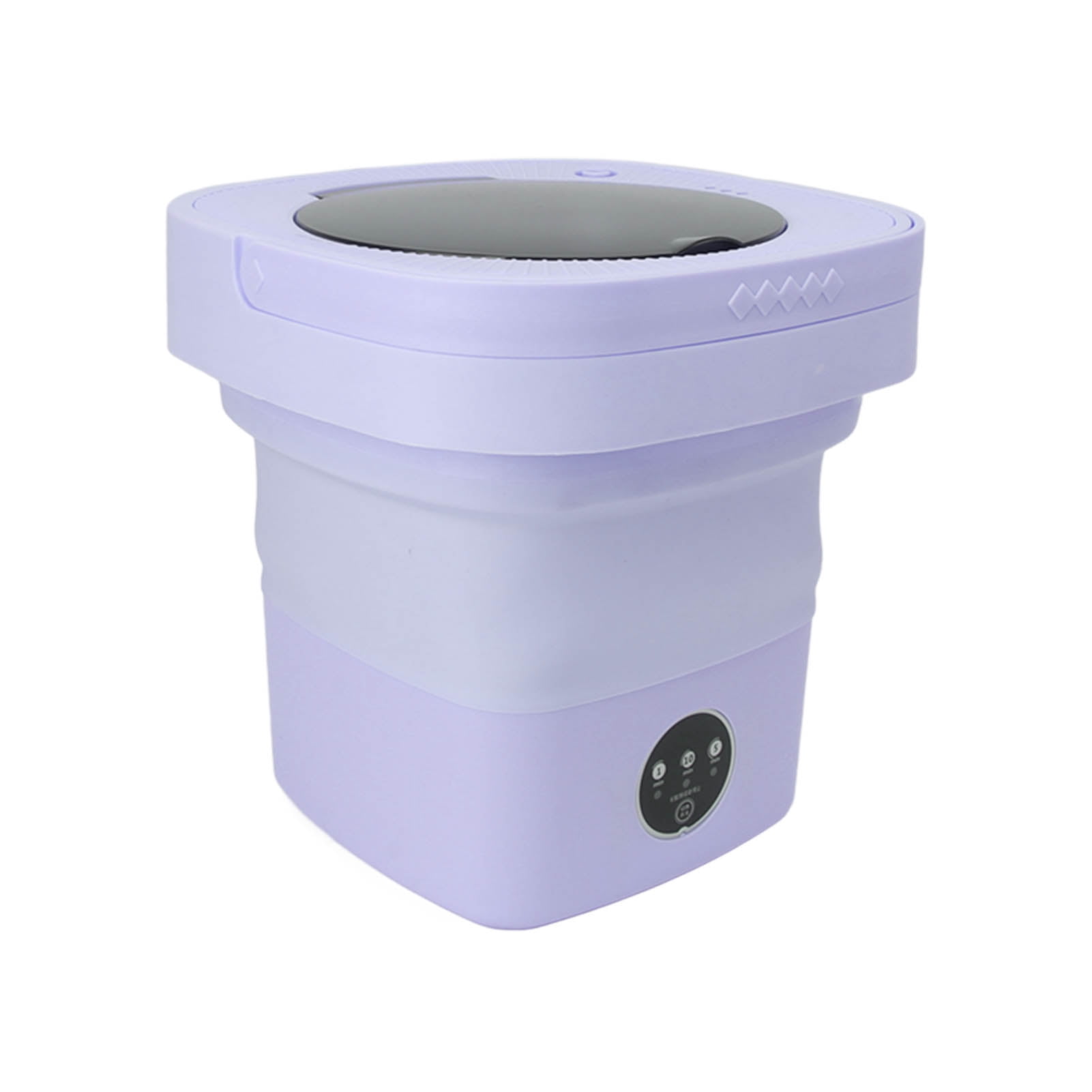 Portable Washing Machine, Mini Foldable Bucket Washer With Drain Basket, 6.5L Spin Dry Small Washer For Underwear, Socks, Baby Clothes, Towel, Laundry, Apartment, Dorm, Camping, RV