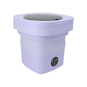 Laveuse portable, Mini Lave-seau pliable avec panier de vidange, 6.5L sécheuse petit lave-linge pour sous-vêtements, chaussettes, vêtements de bébé, serviette, blanchisserie, appartement, dortoir, camping, RV