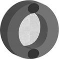 thumbnail image 1 of Ahgly Company Machine Washable Indoor Round Transitional Silver Gray Area Rugs, 5' Round, 1 of 7