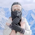 thumbnail image 4 of Winter Sports Windproof Thermal Hat with Integrated Goggles for Outdoor Riding Skiing Camping and Hiking Activities, 4 of 4