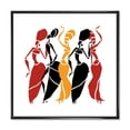 thumbnail image 1 of Designart Beautiful Dancers Afro American Silhouettes FLOAT FRAME WALL ART, 1 of 4