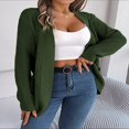 thumbnail image 3 of MesaSe Womens Open Front Knit Cardigan Long Sleeve Solid Color Pocket Sweater Loose Fall Tops S, 3 of 7