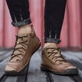 thumbnail image 1 of LSLJS Espadrilles pour Hommes, Chaussures pour Hommes Montantes d'Extérieur Chaussures Décontractées pour Hommes Chaussures en Cuir Ajustées, 1 of 8