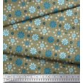 thumbnail image 2 of Soimoi Rayon Fabric Leaves & Floral Artistic Decor Fabric Printed Yard 42 Inch Wide, 2 of 5