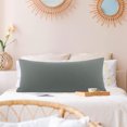 thumbnail image 2 of PiccoCasa Brushed Microfiber Pillowcase Body Pillow Pillowcase, Standard Grey, 2 of 9
