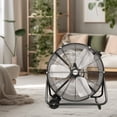 thumbnail image 4 of Hurricane Pro Ventilateur à Tambour à Inclinaison Réglable Robuste de 24”, 4 of 8