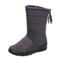 thumbnail image 2 of Bottes de Neige Imperméables Chaudes à Franges pour Femmes, 2 of 5