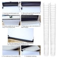 thumbnail image 4 of 100PCS A4 Binding Wire 1/2in Diameter 34 Double  Nylon Coated Iron Wire Professional Binding Spines For Presentations Reports Projects, 4 of 8