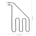 thumbnail image 1 of Heating  Component, Electric Heating  for Sauna Stove Stainless Steel Straight Heat Sauna Heating  Component, High Heat Transfer Straight Heat Sauna Heating, 1 of 7