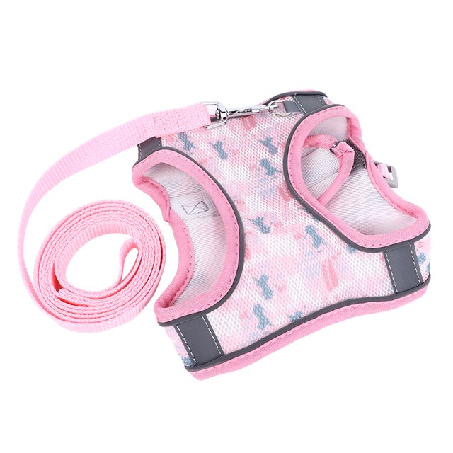 Ensure A Safe And Pet Harness Leash Breathable Reflective Walking Vest Leash Changeable Reflective Dog Walking Vest Leash For Small Medium Cats Leash For Small Medium