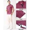 thumbnail image 4 of Men's Golf Shirts Short Sleeve Moisture Wicking Dry Fit Print Patterns Collared Performance Polo Golf Shirts for Men, 4 of 6