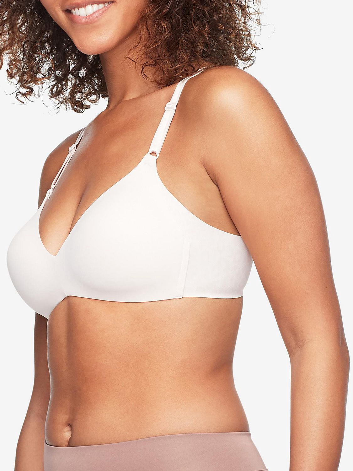 Warners Blissful Benefits Soutien-gorge t-shirt sans fil légèrement doublé pour un confort lissant sous les aisselles (RM7561E