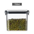thumbnail image 4 of HEVIRGO Multifunctional Food Jars Candy Storage Cookie Jars with Lids Space Saving Clear Food Containers with Lids Suitable for Refrigerator Kitchen, M(23.7 oz), 4 of 10
