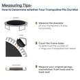 thumbnail image 4 of Yescom Trampoline Replacement Mat 96V-Ring For 15FT Trampoline Frame 7" Spring UV Resistant 8 Row Stitch Jumping Mat, 4 of 9