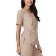 thumbnail image 3 of Adar Universal Women's Scrub Set - V-neck Scrub Top and Elastic Pull-On Scrub Pants, 3 of 7