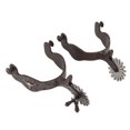 thumbnail image 1 of Éperons Cheval, Contrôle Éperon Gravé Ferme 1 Paire Anti Rouille pour Équestre, 1 of 8