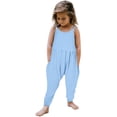 thumbnail image 1 of Girls Romper Sleeveless Summer Rompers for Girls Spaghetti Strap Rompers with Pockets Cute Clothes 4-5 Y, 1 of 3
