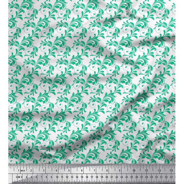 Soimoi Rayon Crepe Fabric Swirl Abstract Print Sewing Fabric Yard 46 Inch Wide