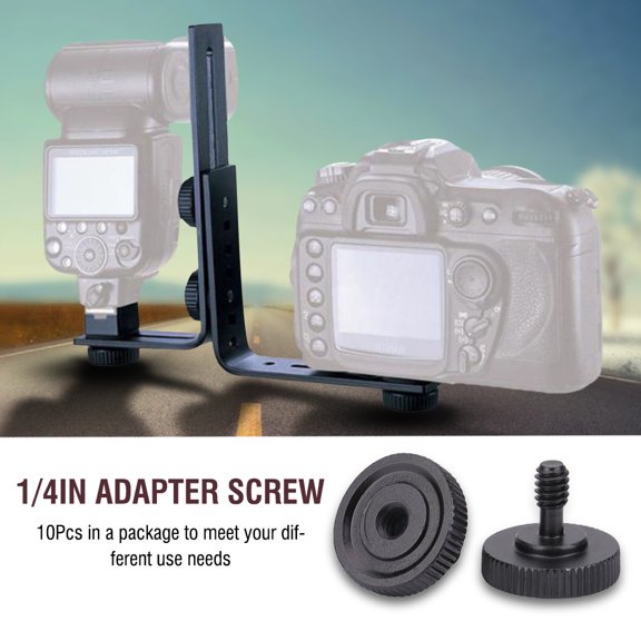 Flash Light Screw Adapter,10Pcs 1/4in Male to Tripod Screw Adapter Camera Flash Bracket Screw Unparalleled Experience