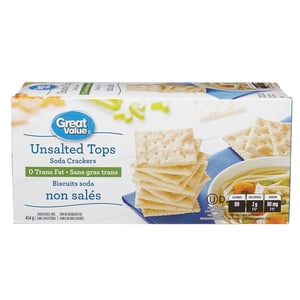 Great Value Unsalted Hauts Crackers de soude